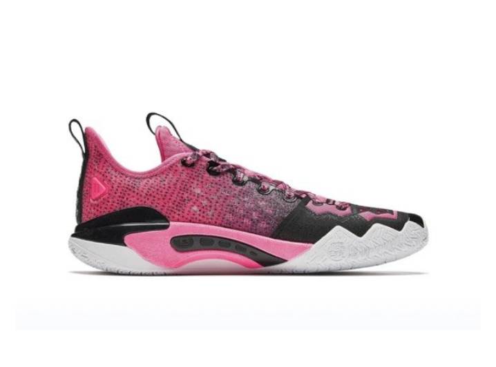 Anta Crazy 5 Pro 520 Kyrie Men's Low-Top Basketball Shoes (Pink/Black) — изображение 2