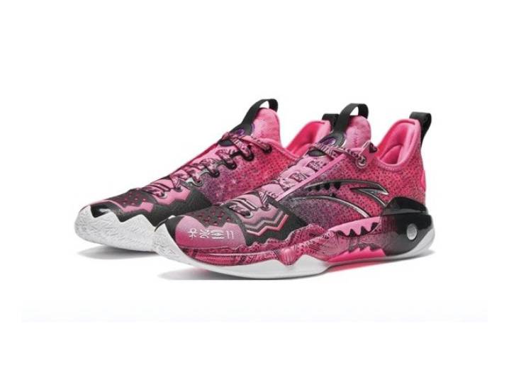 Anta Crazy 5 Pro 520 Kyrie Men's Low-Top Basketball Shoes (Pink/Black) — изображение 4