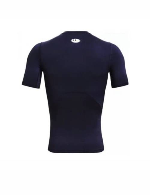 Under Armour HeatGear® Men's Short-Sleeve Fitness Shirt, Navy Blue — изображение 3