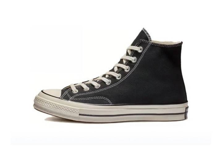 Converse Chuck 70 Classic Lightweight Comfortable Durable High-Top Canvas Shoes, Unisex, Retro Black — изображение 5