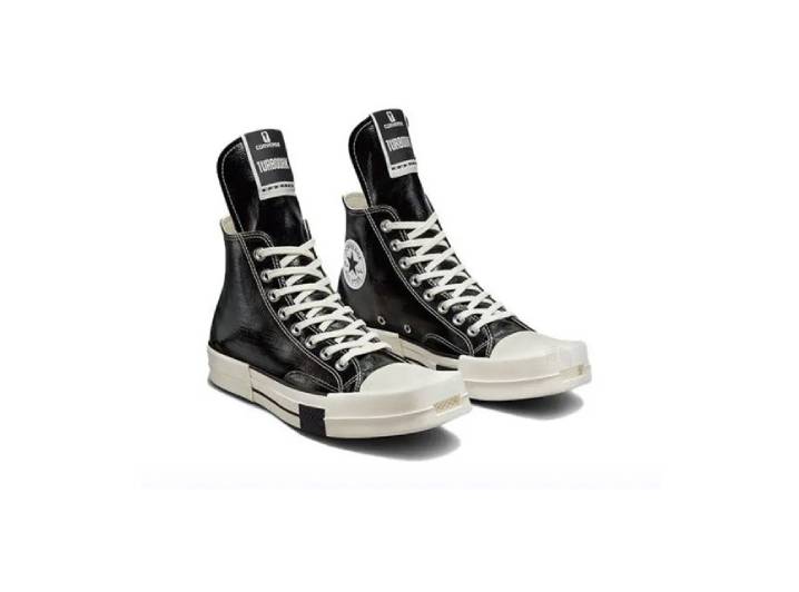 Rick Owens DRKSHDW x Converse collaboration (Chuck 70 TurboDrk model), high-top silhouette. — изображение 2