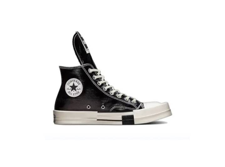 Rick Owens DRKSHDW x Converse collaboration (Chuck 70 TurboDrk model), high-top silhouette. — изображение 5