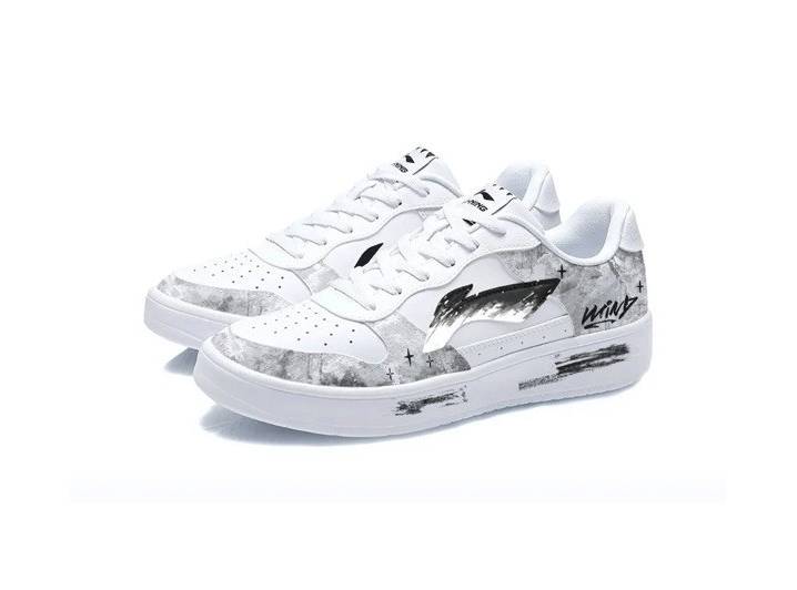 Li-Ning Men's Sneakers — "Floating Boat, Wind, and Ink Wash Painting" (Hand-Painted) — изображение 6