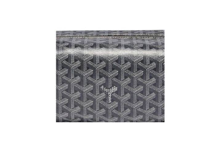 Unisex Goyard Bowling 25Y clutch/cosmetic bag featuring the signature pattern and a combination canvas and leather trim. — изображение 2