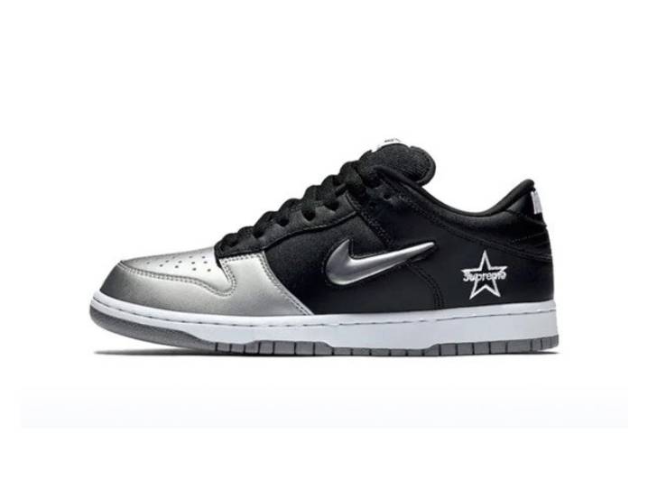 Supreme x Nike Dunk SB Metallic Silver