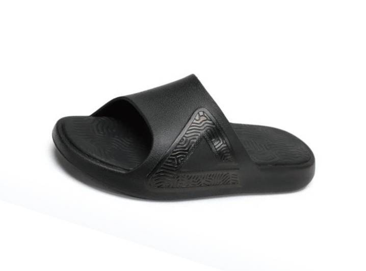 Peak Taichi Black Warrior sandals in the "Black Warrior" colorway — classic, sporty, non-slip, single-strap, unisex, black. — изображение 5