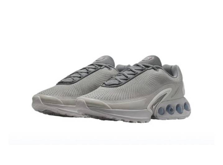 Men's Nike Air Max Dn low-top casual sneakers (grey/white) made of rubber and foam — изображение 5