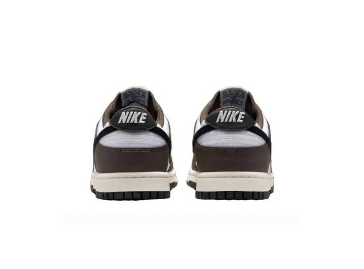 Nike Dunk Synthetic Leather "Next Nature" Low-Top Sneakers, Unisex, Brown, Black, and White — изображение 4