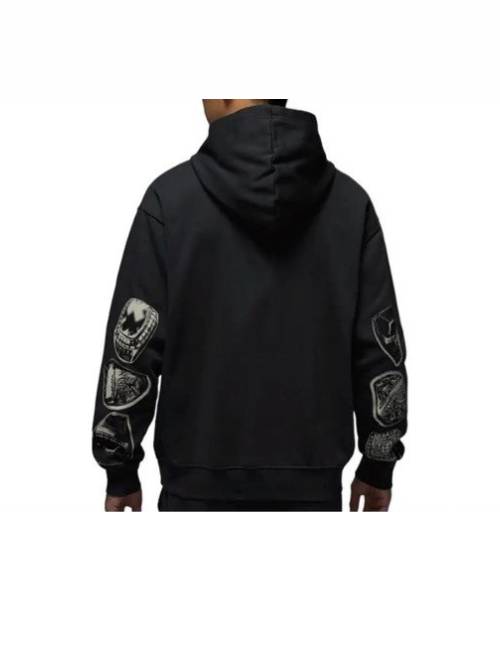 Jordan MVP FW24 Knitted Pullover Hooded Long-Sleeve Sweatshirt, Men's Black — изображение 3
