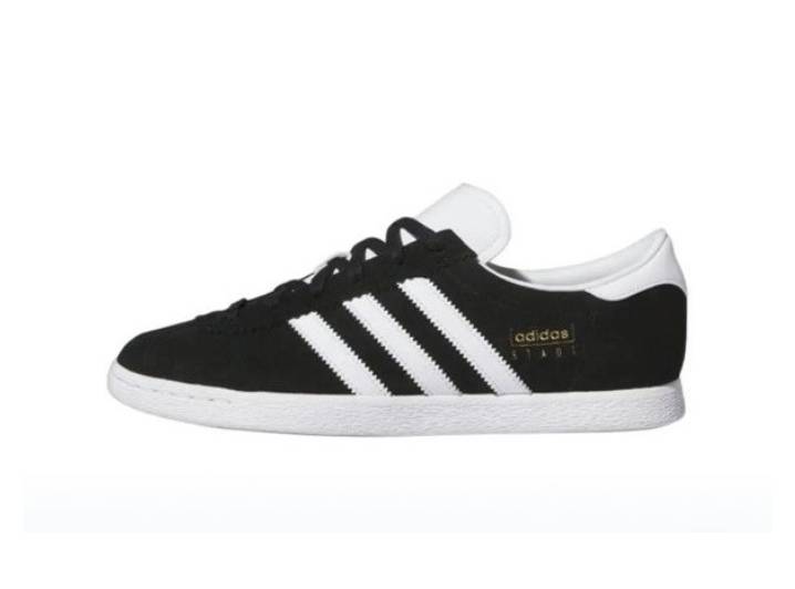 Adidas Originals Stadt unisex low-top casual sneakers, black and white