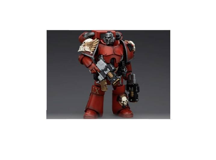 Dark Source JOYTOY Warhammer Blood Angels Squad Elim Action Figure Equipped with a blasting serpent gun. — изображение 4
