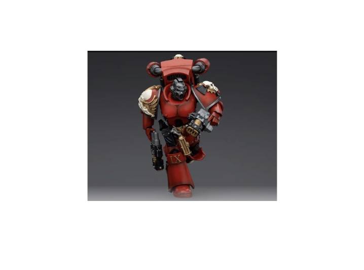 Dark Source JOYTOY Warhammer Blood Angels Squad Elim Action Figure Equipped with a blasting serpent gun. — изображение 5
