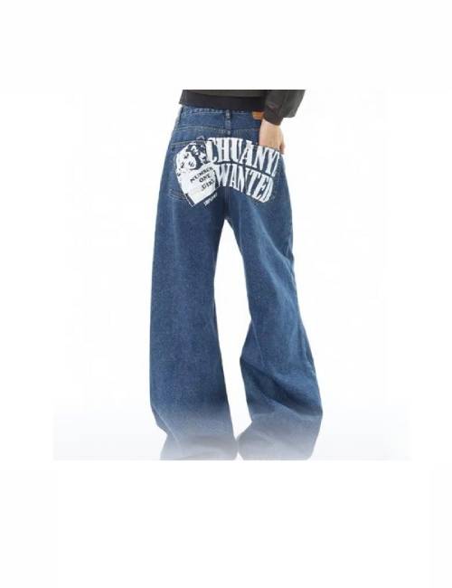 SANTASTIC — large letter print, washed finish, American retro style, blue. — изображение 4