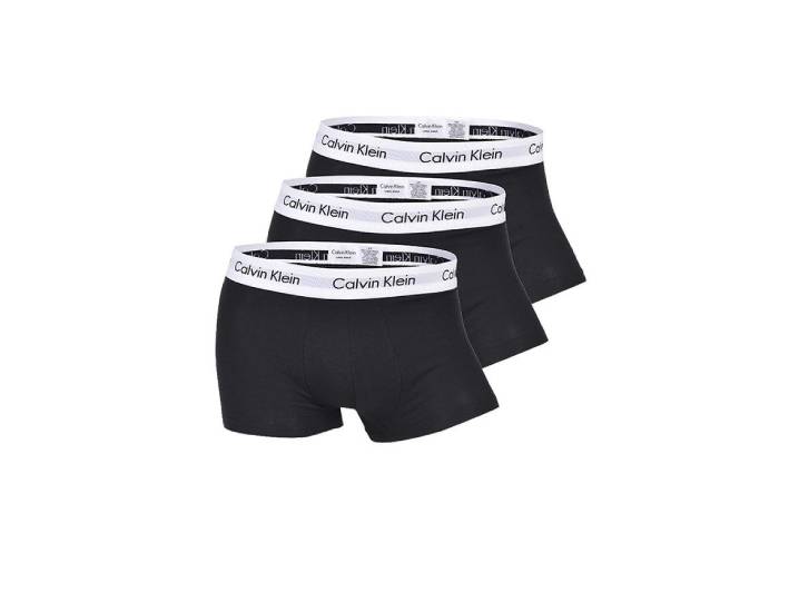CALVIN KLEIN Logo Print Mid-Rise Boxer Shorts, Men's 3-Pack, Black and White 3-pack (black and white) — изображение 5