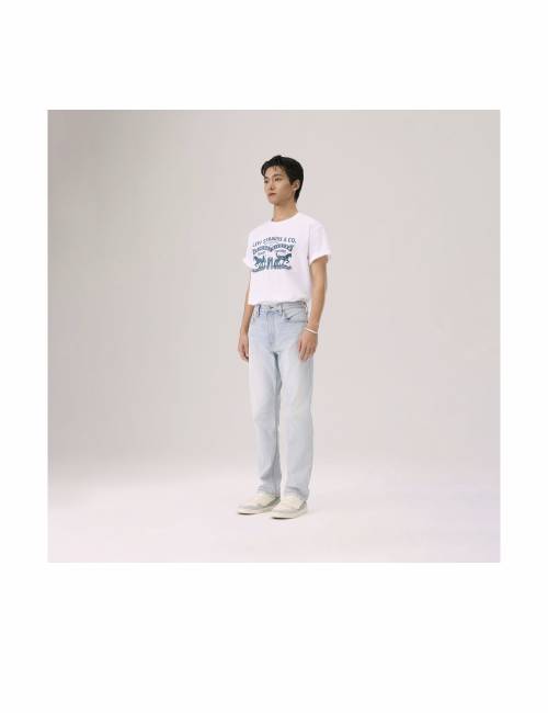 Levi's American Casual Short-Sleeve T-Shirt with Double Horse Studs, White (Unisex) — изображение 4