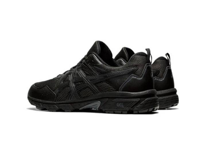Asics Gel-Venture 8 Comfort Fabric Low-Top Training Running Shoes, Men's Black — изображение 4