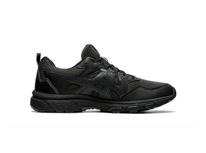 Asics Gel-Venture 8 Comfort Fabric Low-Top Training Running Shoes, Men's Black — изображение 6