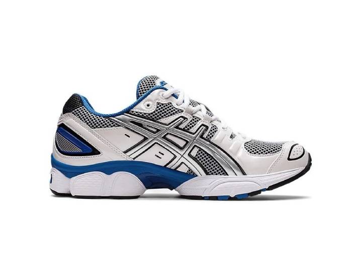 Asics GEL-Nimbus9 Fabric Sporty Fashion Low-Top Casual Shoes Men's White and Blue — изображение 2