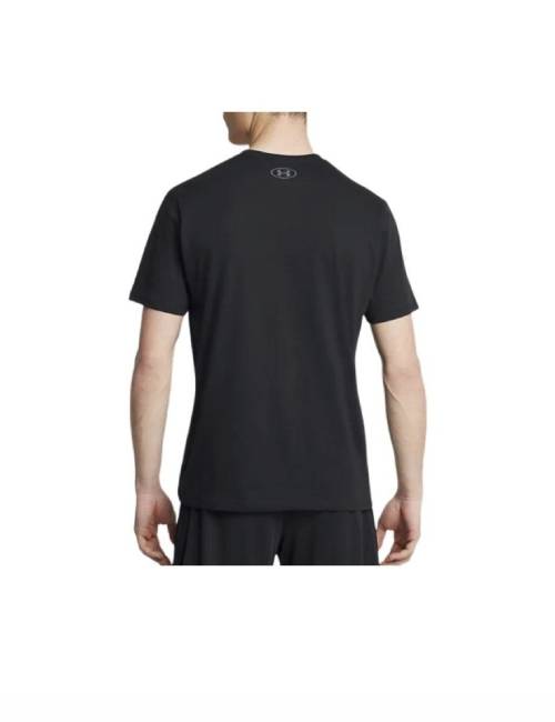 Under Armour Boxed Crew Neck Pullover Logo Short-Sleeve T-Shirt, Men's, Black/Graphite — изображение 4