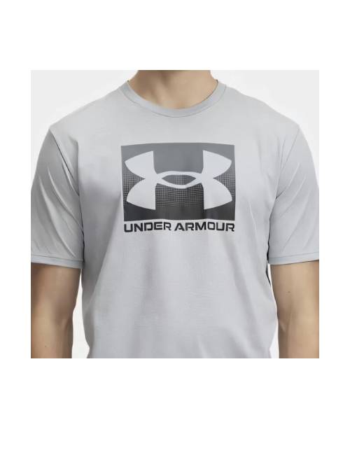 Under Armour Boxed UA Comfortable, Stylish, and Simple Versatile short-sleeved T-shirt, men's, grey — изображение 3