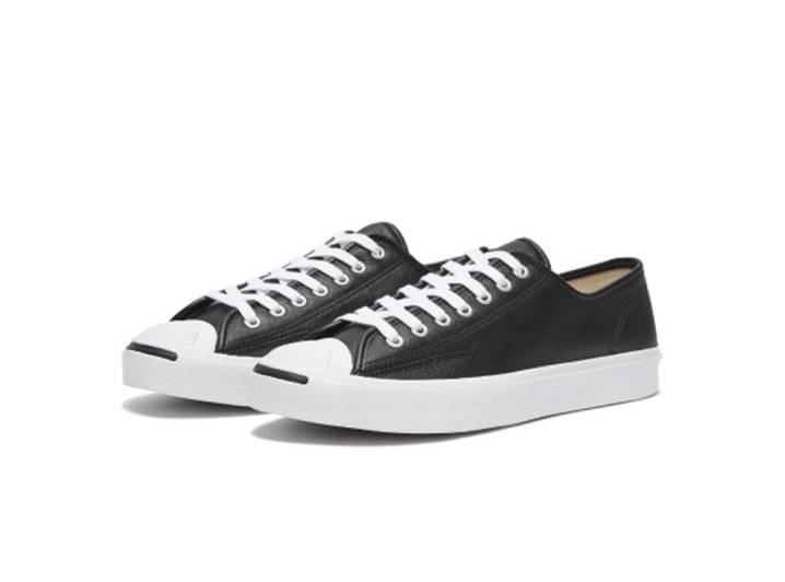 Converse Jack Purcell Leather Chuck Taylor All Star Low-Top Sneakers, Unisex, Black — изображение 2