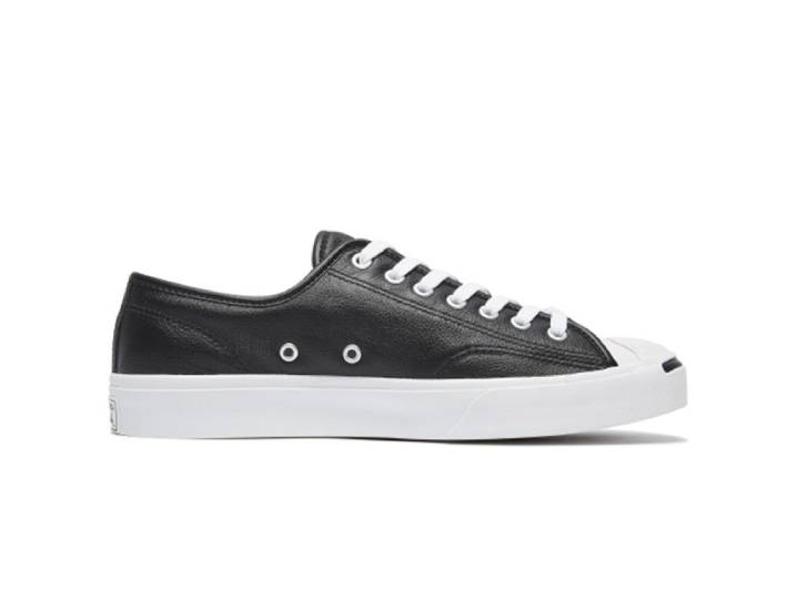 Converse Jack Purcell Leather Chuck Taylor All Star Low-Top Sneakers, Unisex, Black — изображение 3