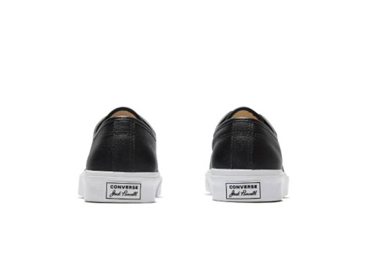 Converse Jack Purcell Leather Chuck Taylor All Star Low-Top Sneakers, Unisex, Black — изображение 4