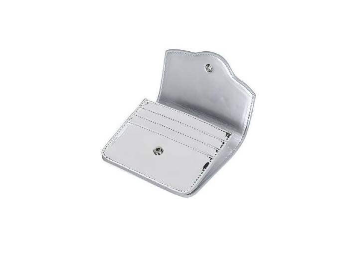 JELLYTOYBOY JTB Portable Silver Glacier Faux Leather ID and Card Holder (Unisex) — изображение 2