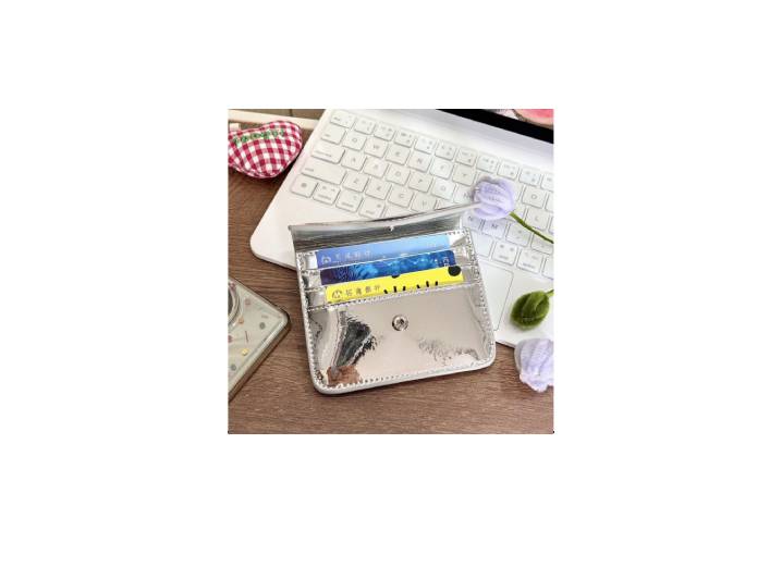 JELLYTOYBOY JTB Portable Silver Glacier Faux Leather ID and Card Holder (Unisex) — изображение 10