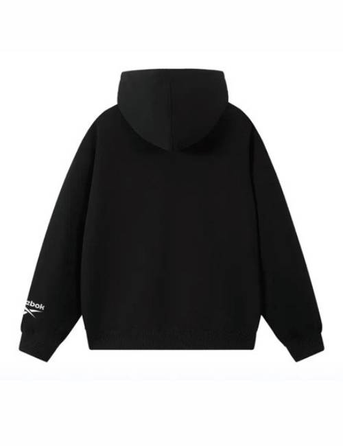 Reebok hoodie with a double-zip closure; thick, warm, soft, and comfortable material; hood. — изображение 4