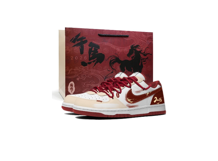Nike Big Red Charm 2026 Men's Low-Top Sneakers (Limited Edition Gift Bag, Chinese New Year — Year of the Horse Special Release) — изображение 5
