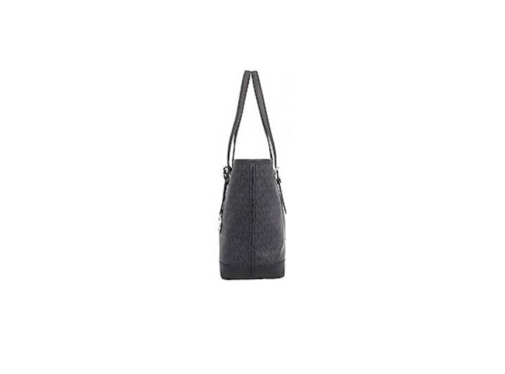 MICHAEL KORS MK Jet Set Travel Classic Monogram Canvas Tote Bag, Women's Tote Bag, Shoulder Bag, Black — изображение 2