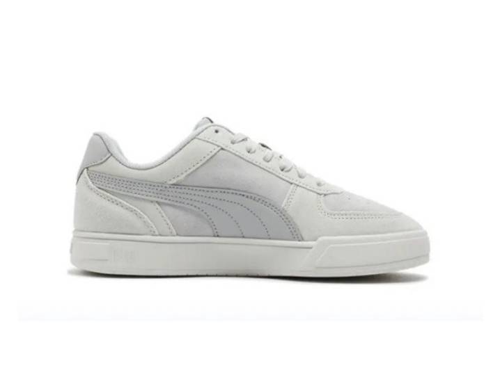 PUMA Caven Low-top Sneakers, made of split leather, synthetic suede, and vintage style, unisex, grey — изображение 5