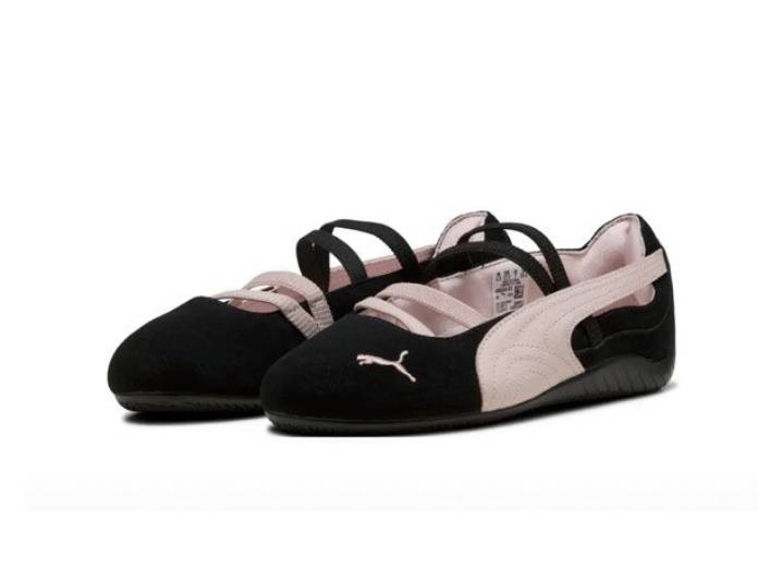 PUMA Speedcat women's ballet flats — Mary Jane style, black and pink — изображение 3