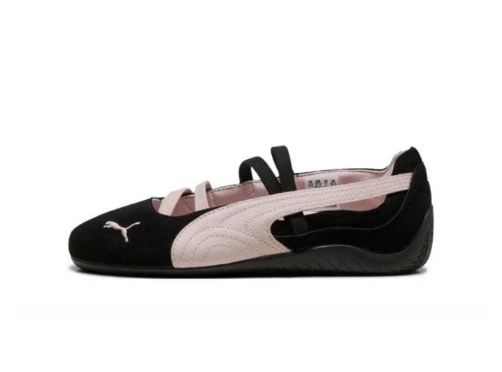 PUMA Speedcat women's ballet flats — Mary Jane style, black and pink