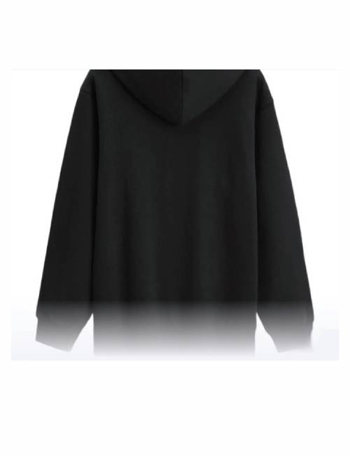 GAP Fall Logo Print Hooded Casual Jacket/Zip-Up Sweatshirt, Unisex Black — изображение 4