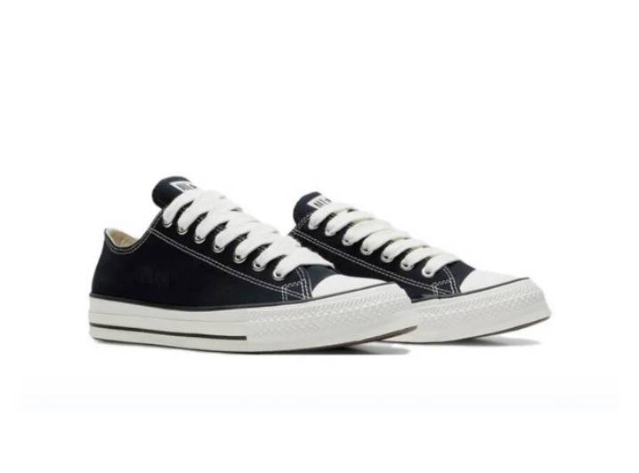 Converse All Star Chuck 90 Trendy Comfortable Low-Top Canvas Shoes, Unisex, Black