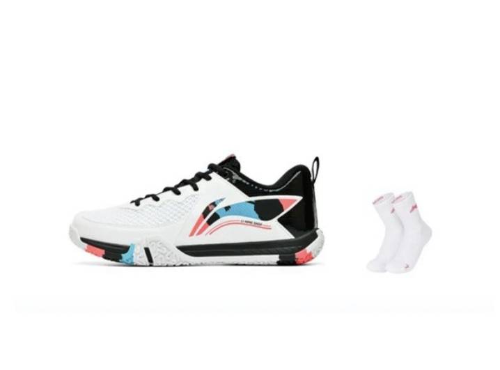 Li-Ning 2 Lite low-top badminton shoes (unisex, white) — breathable, non-slip, and durable. — изображение 3