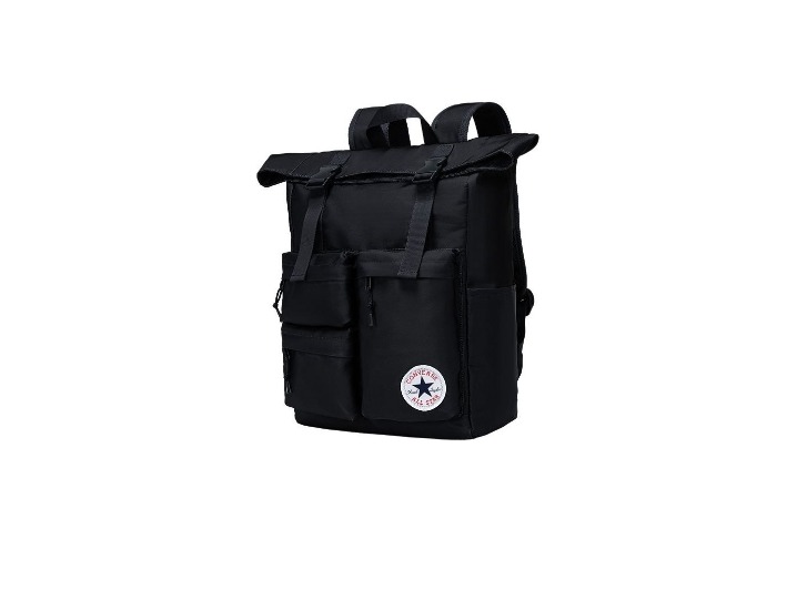 Converse 19L Fashionable Sporty Versatile Polyester Backpack, Unisex, Couple Style, Sky Gray — изображение 4