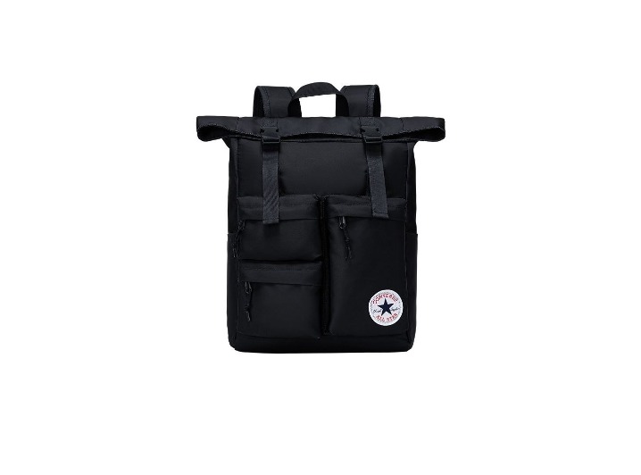Converse 19L Fashionable Sporty Versatile Polyester Backpack, Unisex, Couple Style, Sky Gray — изображение 6