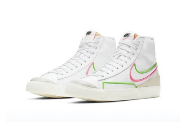 Nike Blazer 77 Infinite Synthetic Leather Gatorade Fit Mid-Top Sneakers Women's White/Red/Green — изображение 6