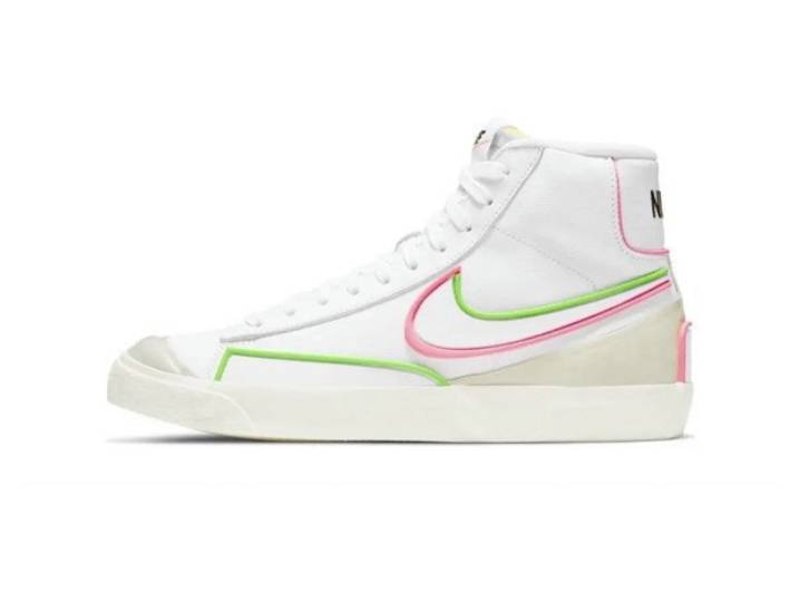 Nike Blazer 77 Infinite Synthetic Leather Gatorade Fit Mid-Top Sneakers Women's White/Red/Green