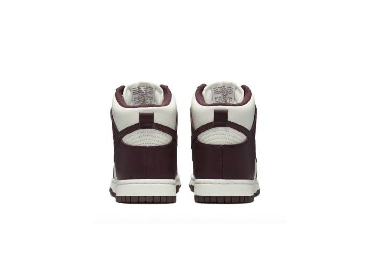 Nike Dunk High burgundy crush Women's high-top sneakers in burgundy — изображение 2