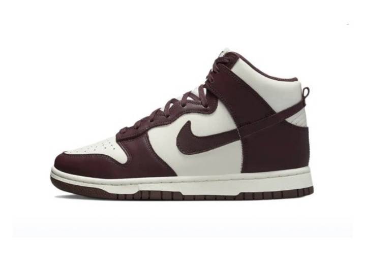 Nike Dunk High burgundy crush Women's high-top sneakers in burgundy