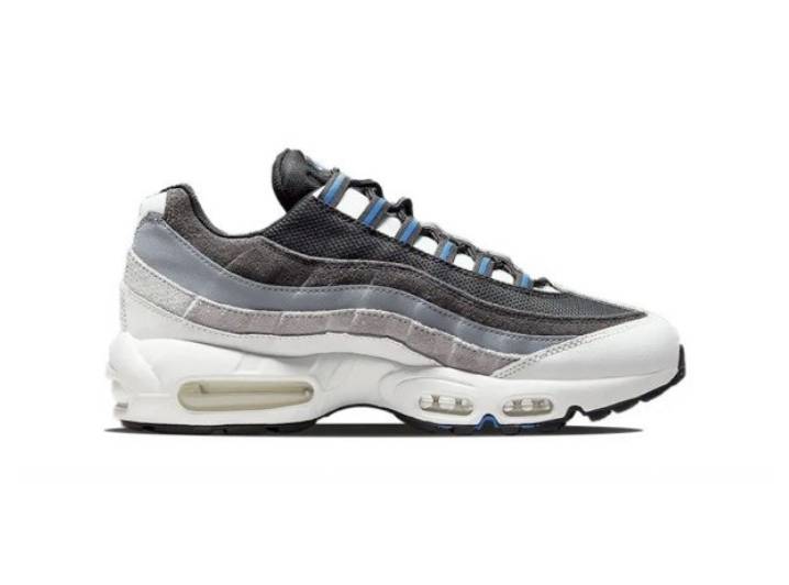 Nike Air Max 95 Retro Reflective Fabric Synthetic Leather Split Suede Low-Top Running Shoes Men's Black, White, and Grey — изображение 5