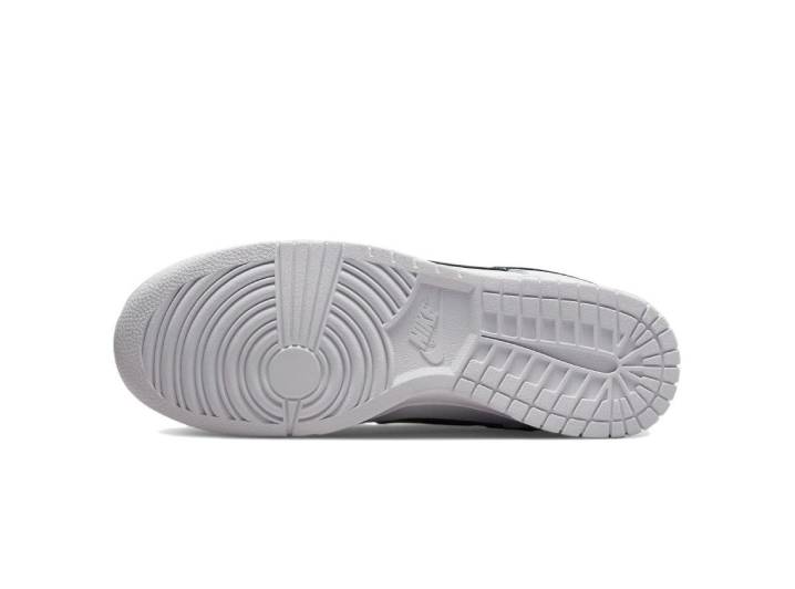 Nike Dunk Retro Leather Low-Top Sneakers for Men, White/Black — изображение 6