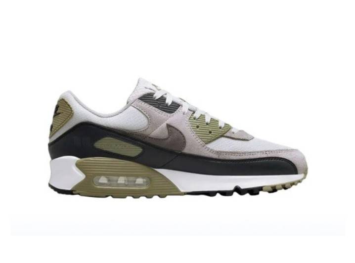 Nike Air Max 90 "Neutral Olive" Comfortable and Versatile Low-Top Training Running Shoes Men's White, Brown, and black — изображение 5