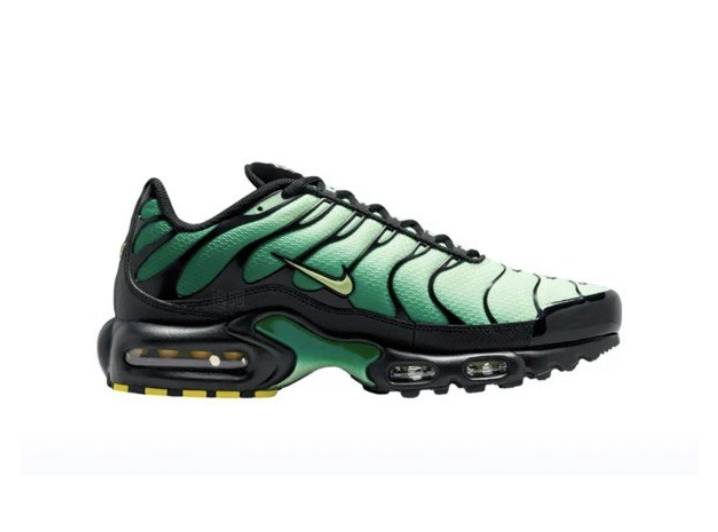 Nike Air Max Plus Sneakers: Comfortable, Versatile, Cushioned, Low-Top, Casual, Unisex, Green and Black. — изображение 3