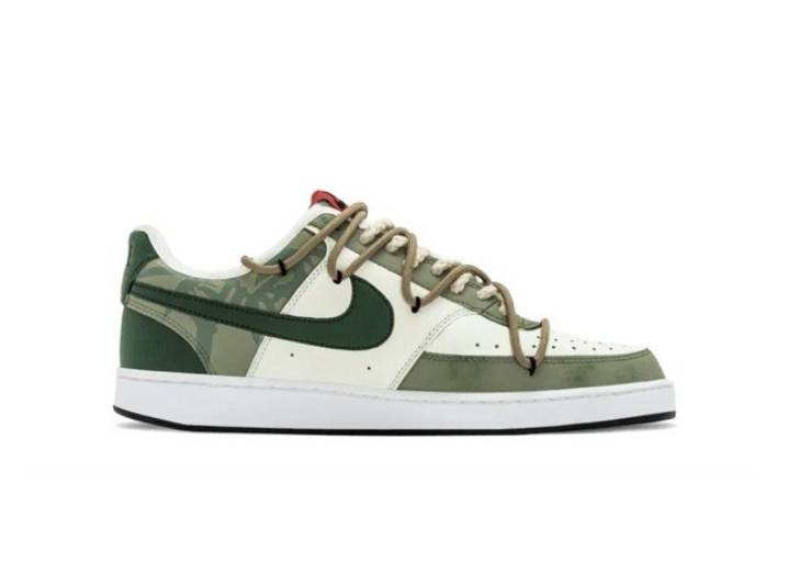Nike Court Vision 1 Bamboo Forest Chinese Style Gift Box Deconstructed Commuting Versatile Durable Low-Top Sneakers Men's Green — изображение 4