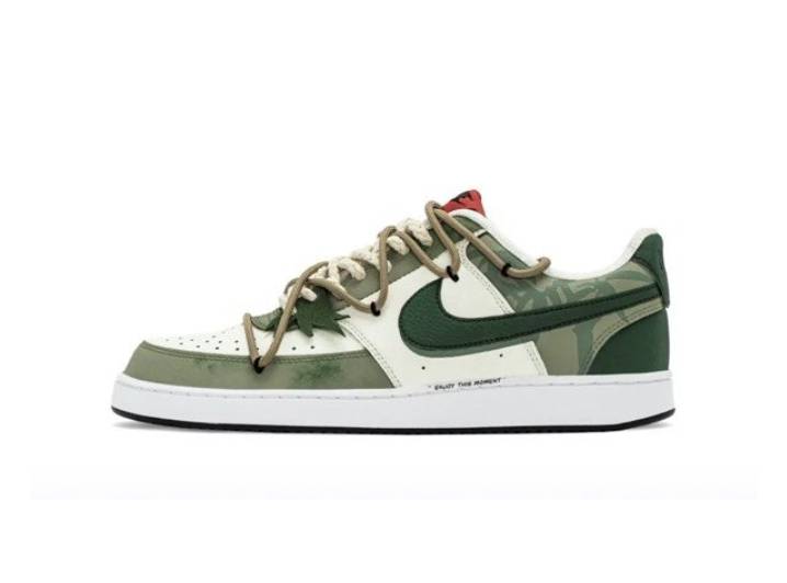 Nike Court Vision 1 Bamboo Forest Chinese Style Gift Box Deconstructed Commuting Versatile Durable Low-Top Sneakers Men's Green — изображение 5